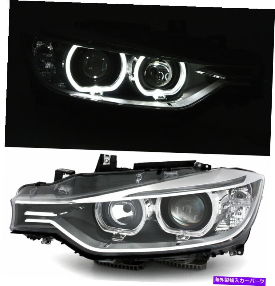 USヘッドライト Phares Projecteur Avec Led Fux Diurnes DRL BMW F30 F31 11-15エンジェルアイノワールCA Phares Projecteur avec LED Feux Diurnes DRL BMW F30 F31 11-15 Angel Eyes Noir CA【並行輸入品】
