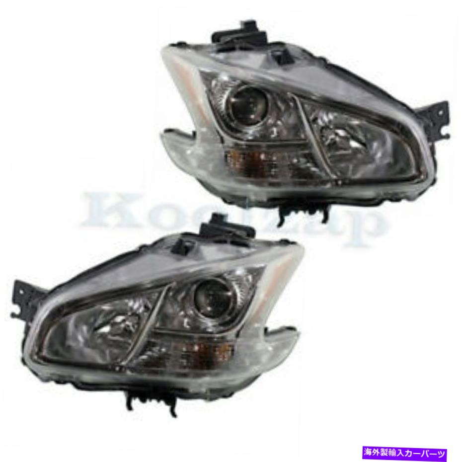 USヘッドライト 09-14マキシマフロントヘッドライトヘッドランプHID /キセノンヘッドライトW /電球セットペア For 09-14 Maxima Front Headlight Headlamp HID/Xenon Head Light w/Bulb Set Pair【並行輸入品】|Us Custom Parts Shop USDM