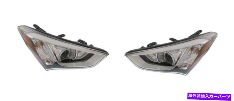 USヘッドライト 13-15 Hyundai Santa Fe HY2503169のためのドライバー&旅客ヘッドライト、HY2502169 Driver & Passenger Headlights for 13-15 Hyundai Santa Fe HY2503169, HY2502169【並行輸入品】|Us Custom Parts Shop USDM