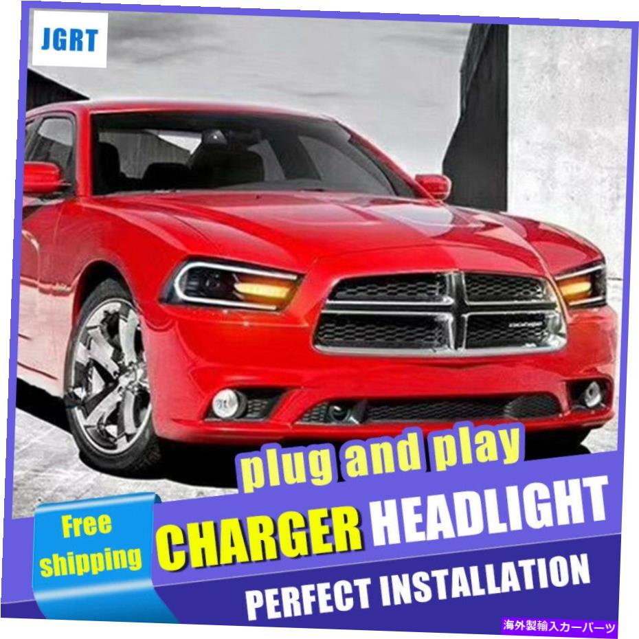 USヘッドライト Dodge Charger Headlightsアセンブリ2011-2014バイキセノンレンズプロジェクターLED DRL For Dodge Charger Headlights assembly 2011-2014 Bi-xenon Lens Projector LED DRL【並行輸入品】