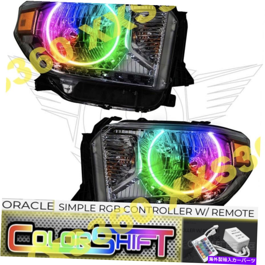 USヘッドライト トヨタタコマのためのOracle Halo 2xヘッドライトブラック05-11 LED ColorShiftシンプル ORACLE Halo 2x HEADLIGHTS BLACK for Toyota Tacoma 05-11 LED COLORSHIFT Simple【並行輸入品】