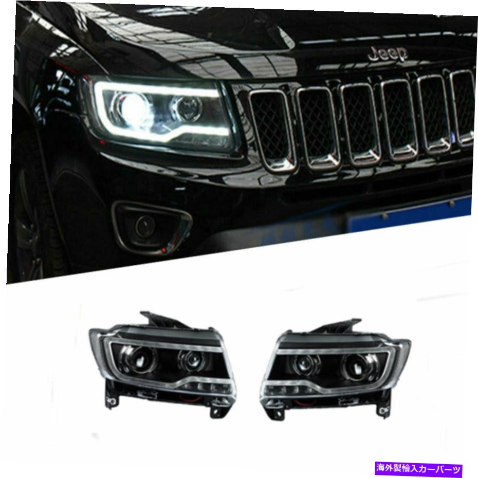 USヘッドライト コンパス11-17 LED昼間のランニングライトダイナミックシグナルキセノンLO / HIビーム For compass 11-17 LED Daytime Running lights Dynamic Signal Xenon Lo/Hi Beam【並行輸入品】