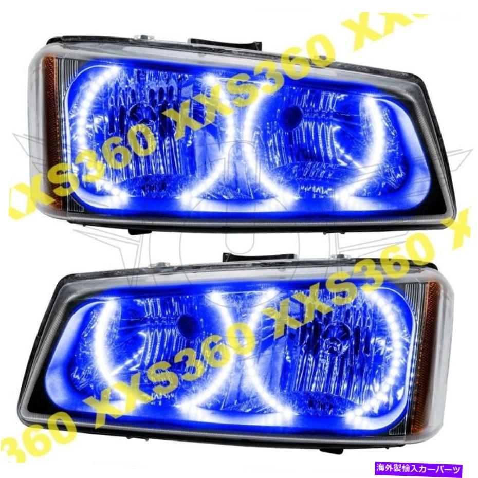 USヘッドライト Chevrolet Silverado 03-06 Blue Led Angel EyesのためのOracle Halo 2xヘッドライト ORACLE Halo 2x HEADLIGHTS for Chevrolet Silverado 03-06 BLUE LED Angel Eyes【並行輸入品】
