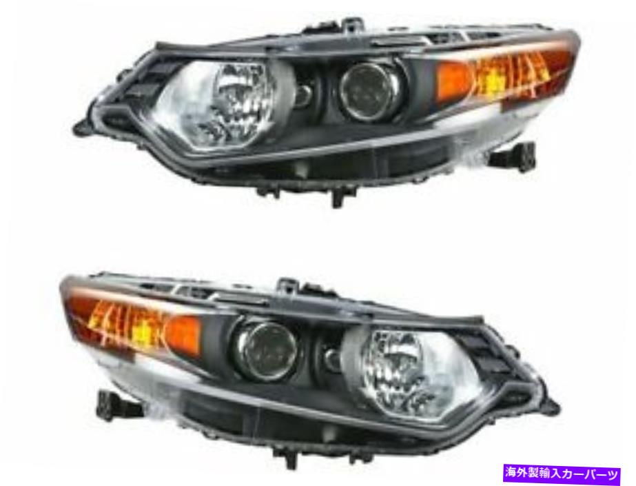 USヘッドライト Acura TSX 2009 2010のヘッドライトアセンブリSET V599RCを設定します Headlight Assembly Set V599RC for Acura TSX 2009 2010【並行輸入品】