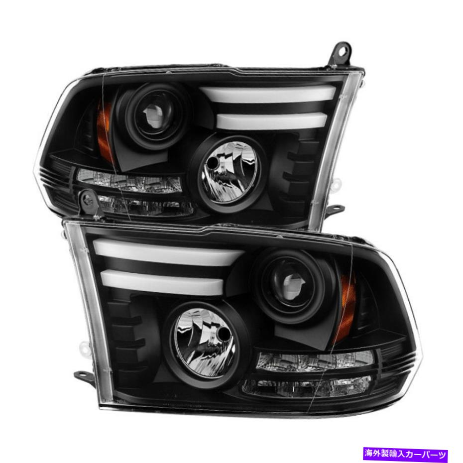 USヘッドライト RAM 09-12プロジェクタヘッドライトライトバーDRLブラックPRO-YD-D用スパイダー Spyder for Dodge for Ram 09-12 Projector Headlights Light Bar DRL Black PRO-YD-D【並行輸入品】|Us Custom Parts Shop USDM