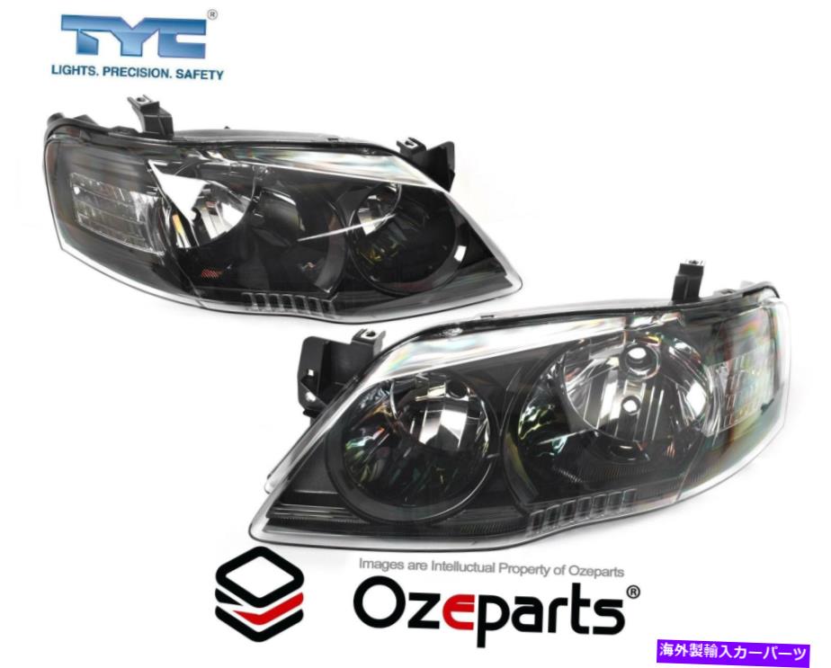 USヘッドライト Ford Falcon Fairmont BF S2 2006~2008のためのセット/ペアLH + RHヘッドライト(XTブラック) Set / Pair LH+RH Head Light (XT Black) For Ford Falcon Fairmont BF S2 2006~2008【並行輸入品】