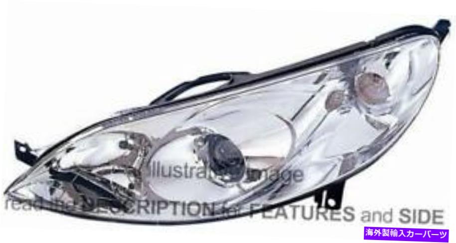 USヘッドライト LHDヘッドライトPeugeot 407 2004右側620632 LHD Headlight Peugeot 407 2004 Right Side 620632【並行輸入品】