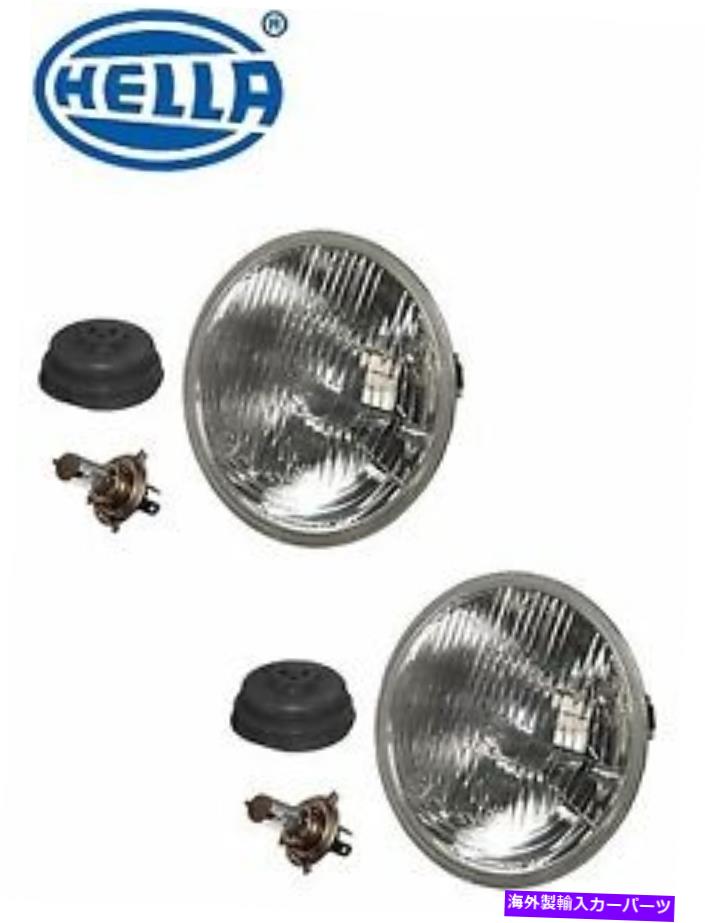 USヘッドライト ポルシェ911 912セット2ヘッドライト変換キットハイ/ローH4ヘッドライトヘラ For Porsche 911 912 Set 2 Headlight Conversion Kit High/Low H4 Headlight HELLA【並行輸入品】