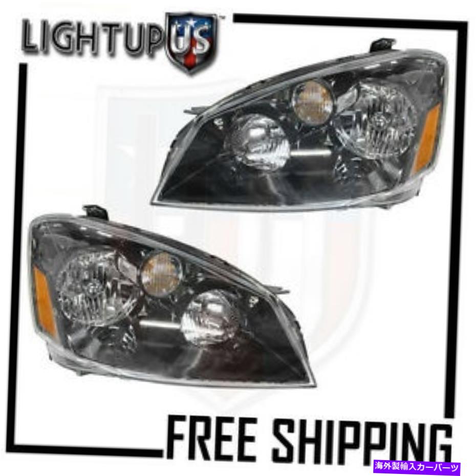 USヘッドライト ヘッドライトヘッドランプペア05-06日産アルティマの右側のセット Headlights Headlamps Pair Left right set for 05-06 Nissan Altima【並行輸入品】