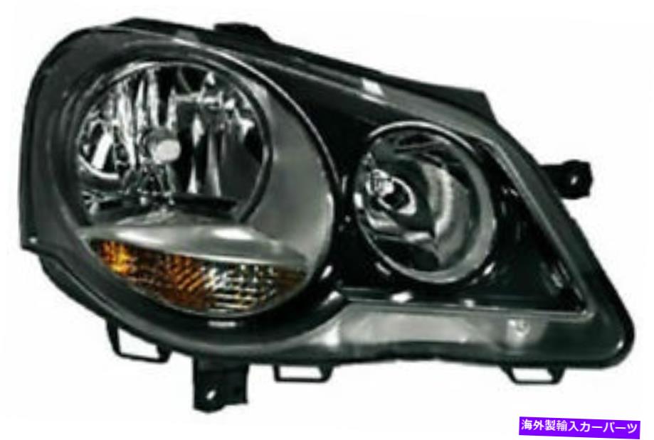 USヘッドライト VW Polo 9N3右助手席側ハロゲンヘッドライトヘッドランプ4/2005 - 5/2009 VW POLO 9N3 RIGHT PASSENGER SIDE HALOGEN HEADLIGHT HEADLAMP 4/2005 - 5/2009【並行輸入品】