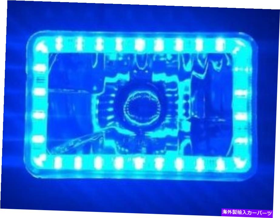USヘッドライト Chevrolet Suburban 1500 2500 Blazer Halo H4ヘッドライトブルーエンジェルアイ4 "x 6" Chevrolet Suburban 1500 2500 Blazer Halo H4 Headlights BLUE Angel Eye 4" x 6"【並行輸入品】｜Us Custom Parts Shop USDM