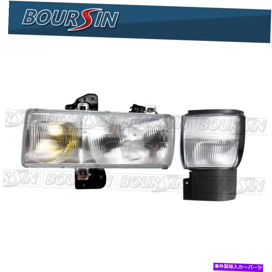 USヘッドライト 95-10日産UD 1800 - 3300 W /ブラケット運転者側のヘッドライト＆コーナーランプ Headlight & Corner Lamp For 95-10 Nissan UD 1800 - 3300 W/ Bracket Driver Side【並行輸入品】