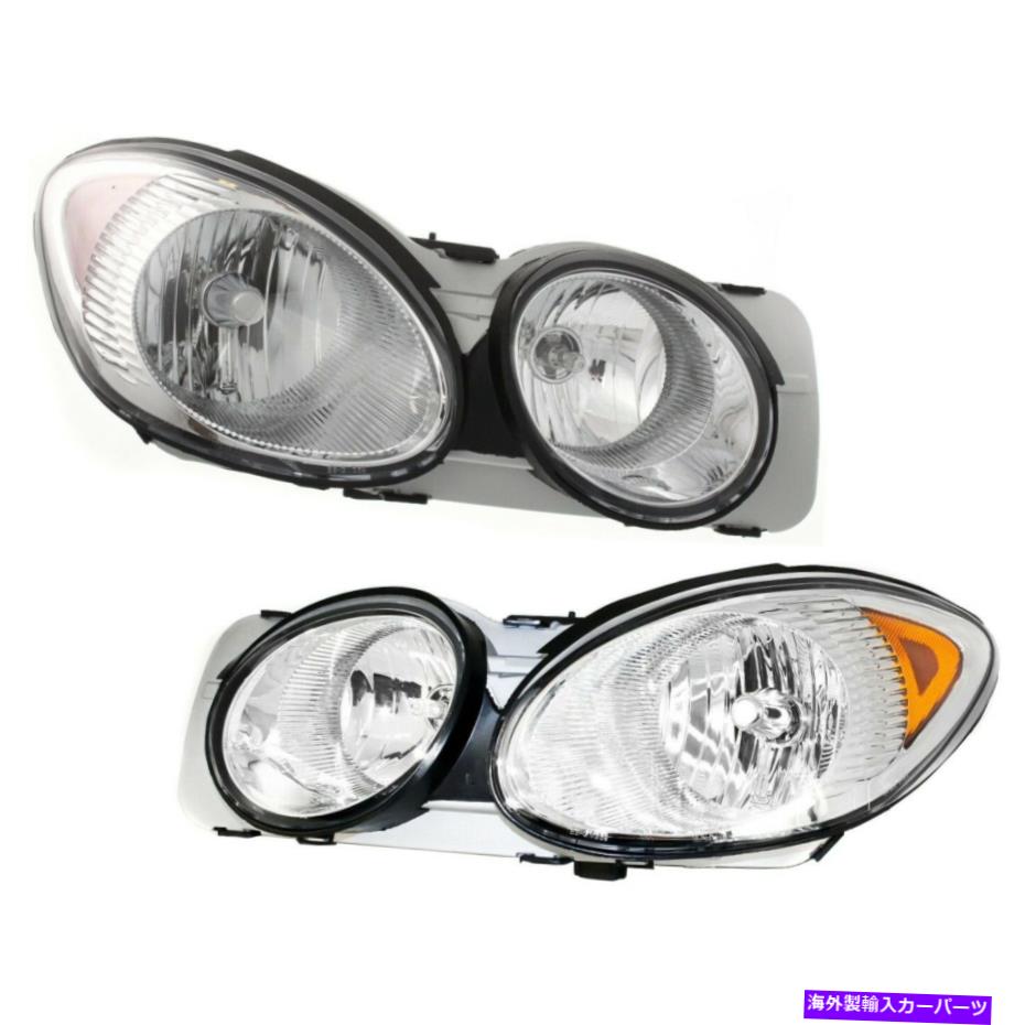 USヘッドライト フロントヘッドランプヘッドライトランプライトLH&RH対セット05-07ビュイックラクロッセ Front Headlamp Headlight Lamp Light LH & RH Pair Set for 05-07 Buick LaCrosse【並行輸入品】