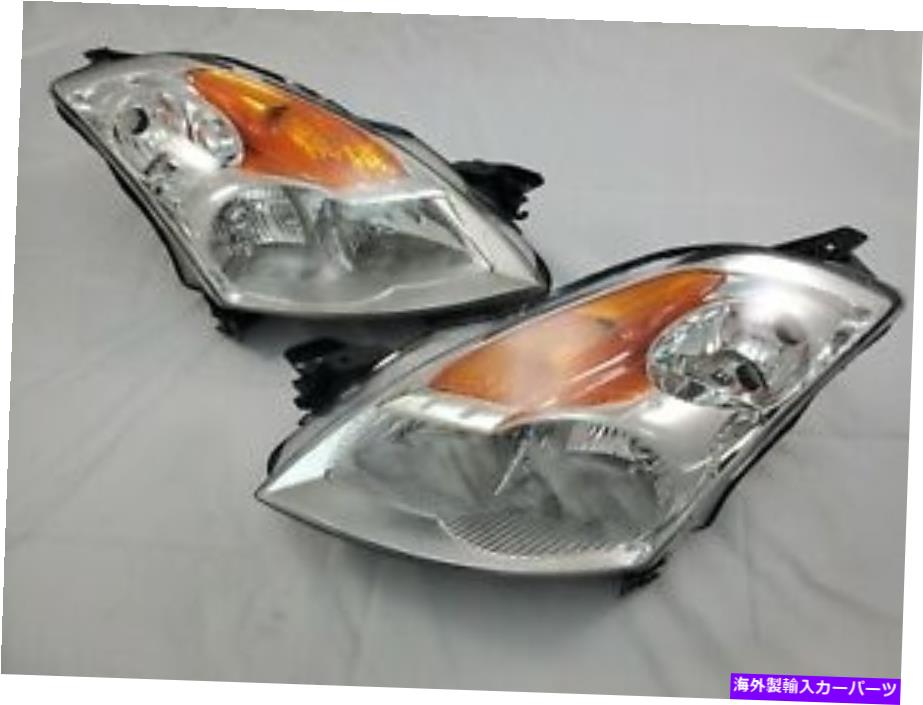 USヘッドライト 2007年2008年2009年日産アルティマ完全な4 DR直接交換ヘッドライトセット FOR 2007 2008 2009 Nissan Altima Complete 4 DR Direct Replacement Headlight Set【並行輸入品】