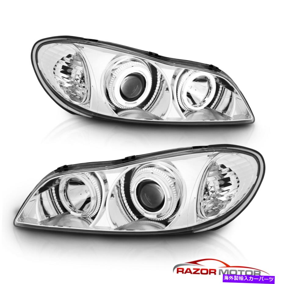 USヘッドライト [デュアルLED Halo] 2000年2001年Infiniti I30プロジェクタークロムヘッドライトペア [Dual LED Halo] For 2000 2001 Infiniti I30 Projector Chrome Headlights Pair【並行輸入品】