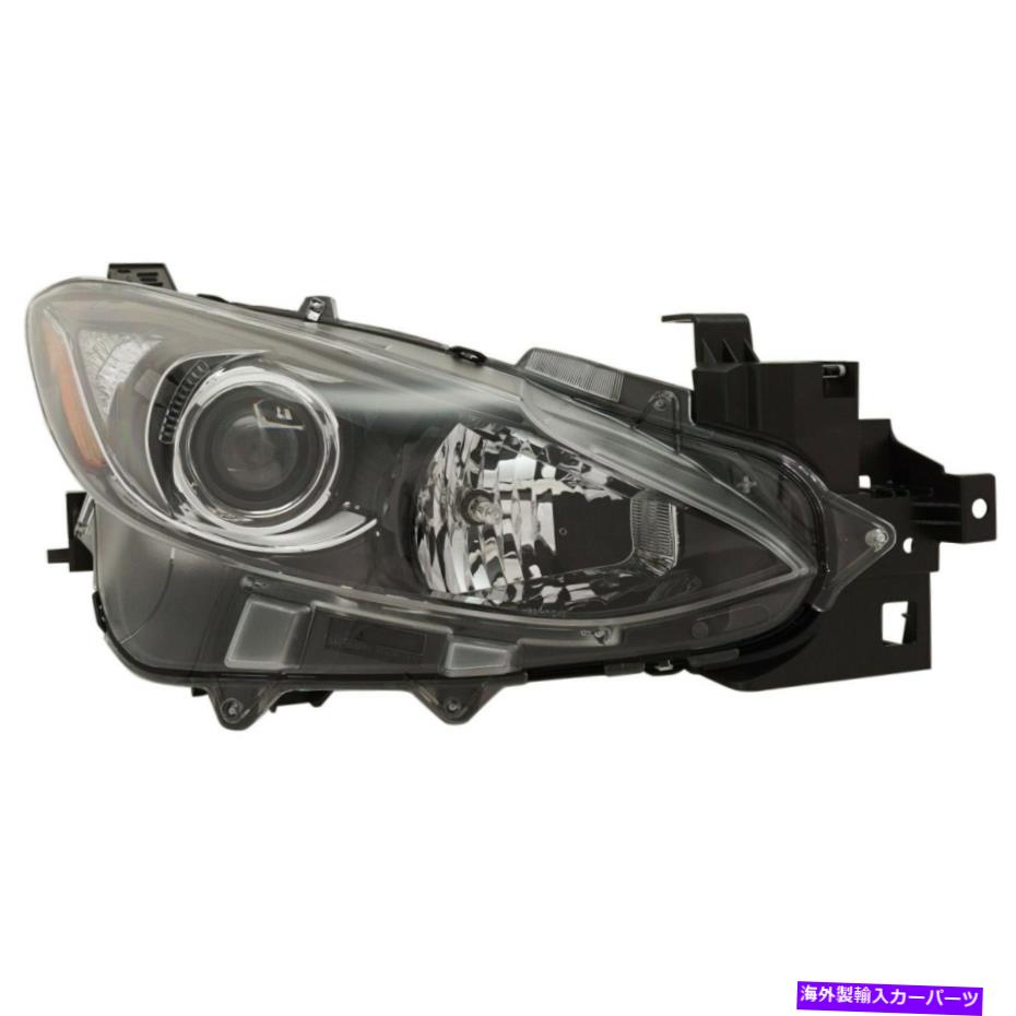 USヘッドライト 2014年2015年2015年マツダ3ハッチバックまたはセダン右電球カーパ Headlight For 2014 2015 2016 Mazda 3 Hatchback or Sedan Right With Bulb CAPA【並行輸入品】 42,262円