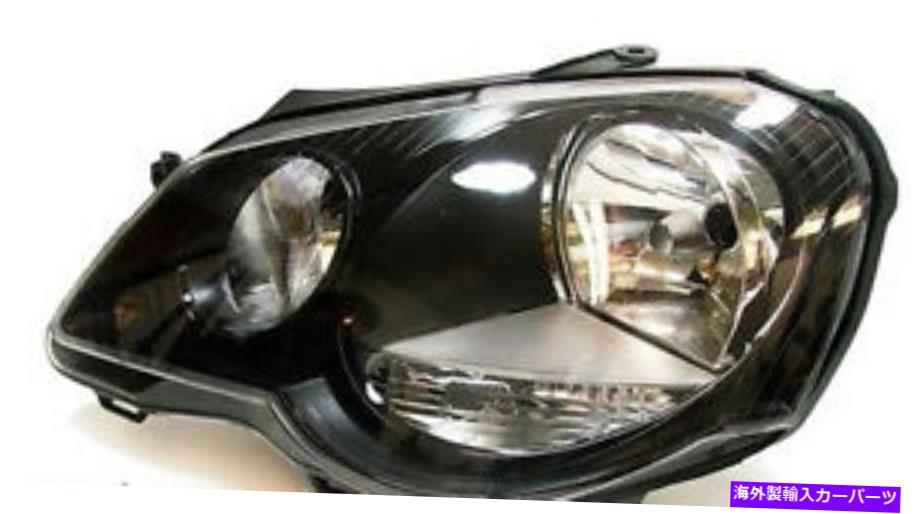 USヘッドライト ブラッククリア仕上げ左サイドヘッドライトフロントライトPolo 9N3 GTIカップ05-09 Black clear finish left side headlight front light for Polo 9N3 GTI CUP 05-09【並行輸入品】