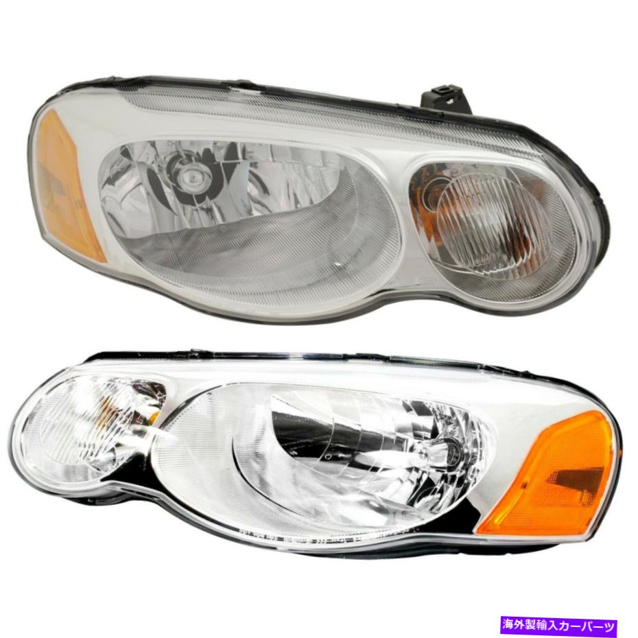 USヘッドライト Headlight 2004 2005 2006 Chrysler Sebring球根2pc Headlight Set For 2004 2005 2006 Chrysler Sebring Left and Right With Bulb 2Pc【並行輸入品】