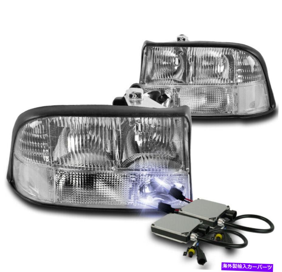 USヘッドライト 1998-2004 GMCソノマ/ 2001ジミー交換クリスタルクロームヘッドライト+ 10000K HID 1998-2004 GMC SONOMA/2001 JIMMY REPLACEMENT CRYSTAL CHROME HEADLIGHTS+10000K HID【並行輸入品】 43,202円