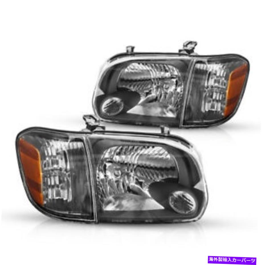 USヘッドライト 05-06トヨタツンドラ交換ヘッドライトヘッドランプアセンブリブラックハウジング For 05-06 Toyota Tundra Replacement Headlight Headlamp Assembly Black Housing【並行輸入品】 43,202円