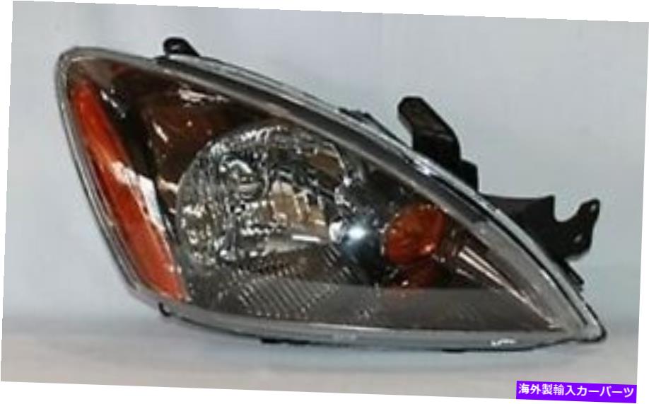 USヘッドライト 2004年から2007年の右側のヘッドライトアセンブリ三菱ランサー（W / ABS） Right Side Headlight Assembly For 2004-2007 Mitsubishi Lancer (w/ ABS)【並行輸入品】