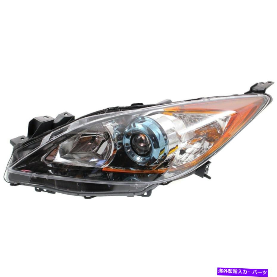USヘッドライト 2012-2013マツダ3ハッチバックまたはセダンのためのヘッドライト Headlight For 2012-2013 Mazda 3 Hatchback or Sedan Left With Bulb【並行輸入品】