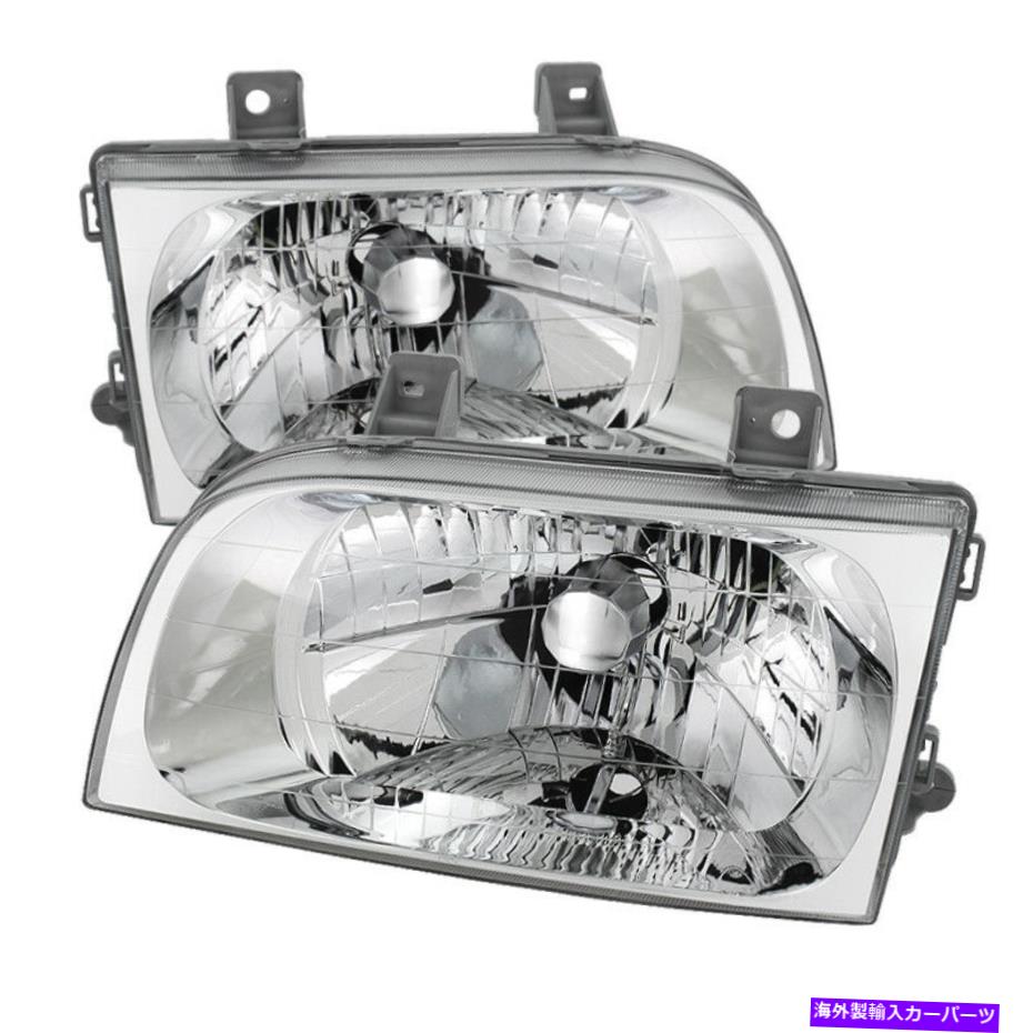 USヘッドライト Fit Kia 98-02 Sportage Chromeハウジングの交換ヘッドライト左右セット Fit Kia 98-02 Sportage Chrome Housing Replacement Headlights Left & Right Set【並行輸入品】