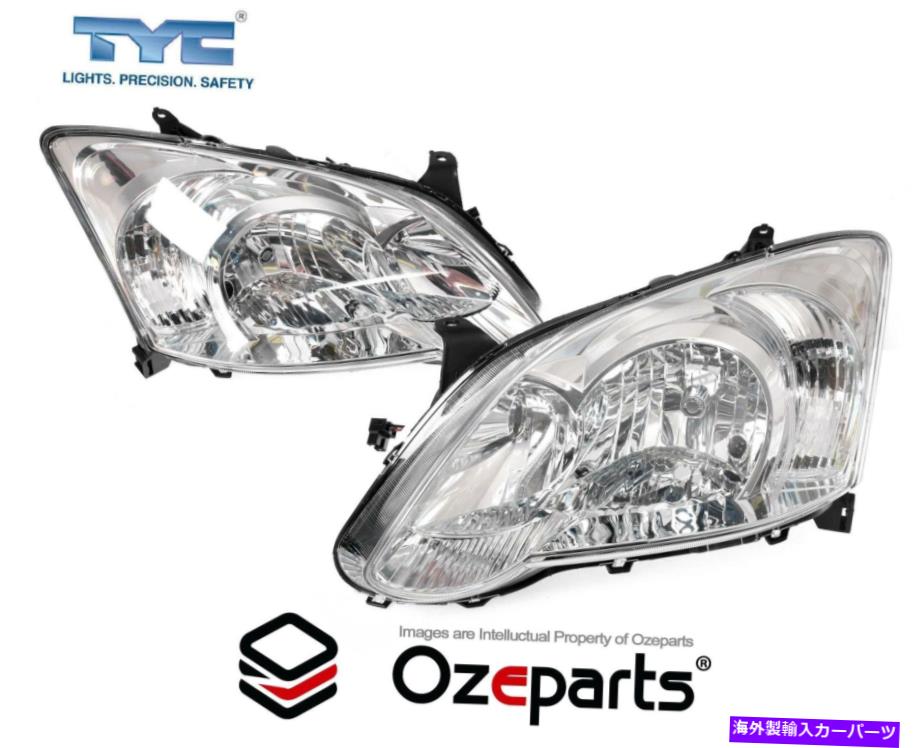 USヘッドライト Toyota Corolla ZZE122 04~07 5DR Hatch Vin JTDのためのセットペアLH + RHヘッドライトランプ Set Pair LH+RH Head Light Lamp For Toyota Corolla ZZE122 04~07 5Dr Hatch Vin JTD【並行輸入品】