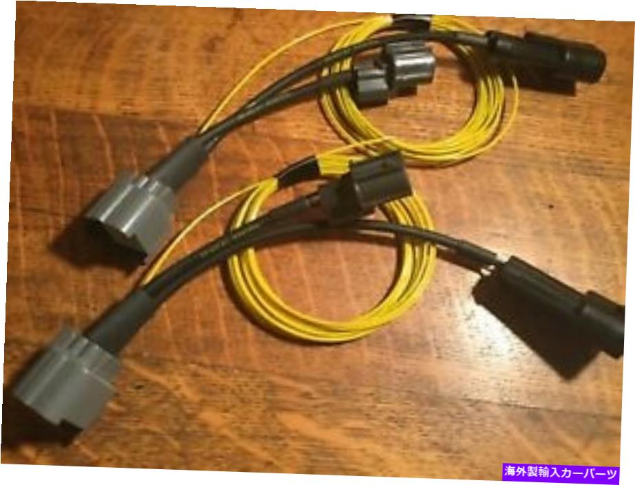 USヘッドライト 2012-14 Acura Tl w / DRLリードのための後ろ光のアダプターハーネス Retrofit Jewel Eye LED headlight adapter harness For 2012-14 Acura TL w/drl lead【並行輸入品】