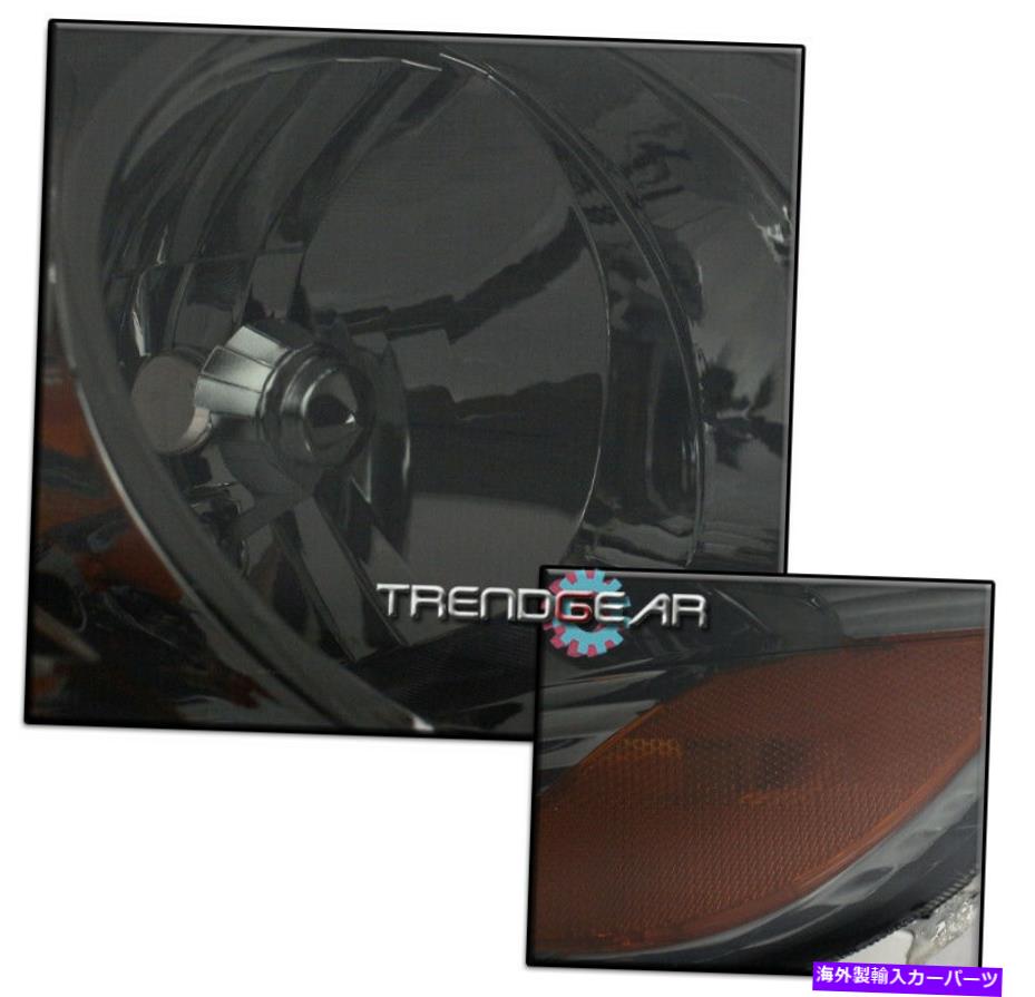 USヘッドライト 03-08トヨタカローラクリスタルスタイルスモークヘッドライトヘッドランプW / DRL LEDシグナル FOR 03-08 TOYOTA COROLLA CRYSTAL STYLE SMOKE HEADLIGHT HEADLAMP W/DRL LED SIGNAL【並行輸入品】
