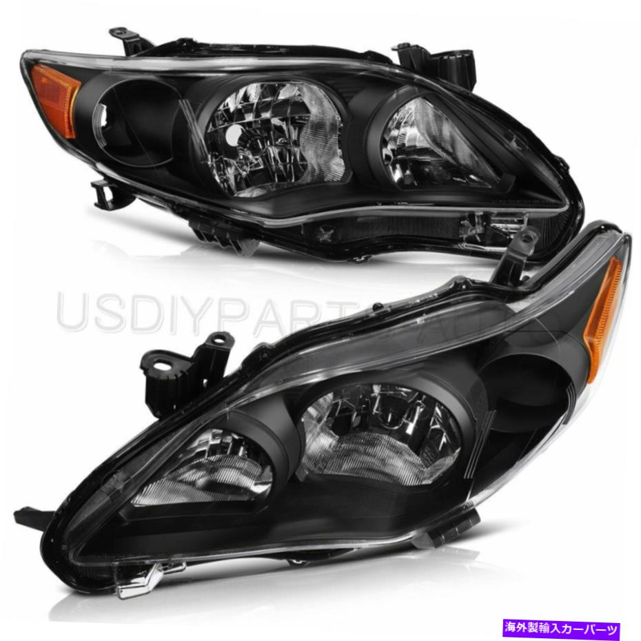 USヘッドライト フィット2011-2013トヨタカローラフロントヘッドライトアセンブリドライバー+助手席側 Fits 2011-2013 Toyota Corolla Front Headlights Assembly Driver + Passenger Sides【並行輸入品】 42,262円