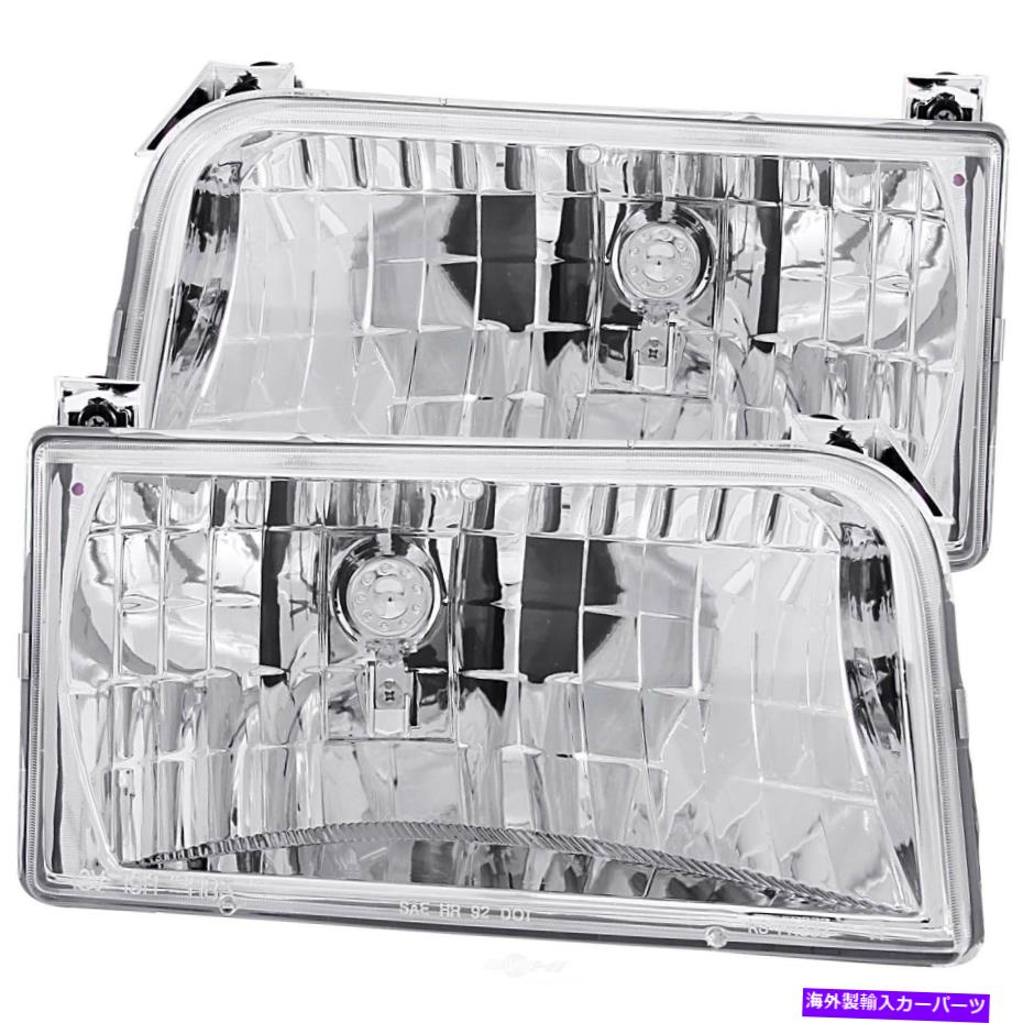 USヘッドライト ヘッドライトアセンブリクリアレンズクロムアナゾ111247 Headlight Assembly-Clear Lens Chrome Anzo 111247【並行輸入品】