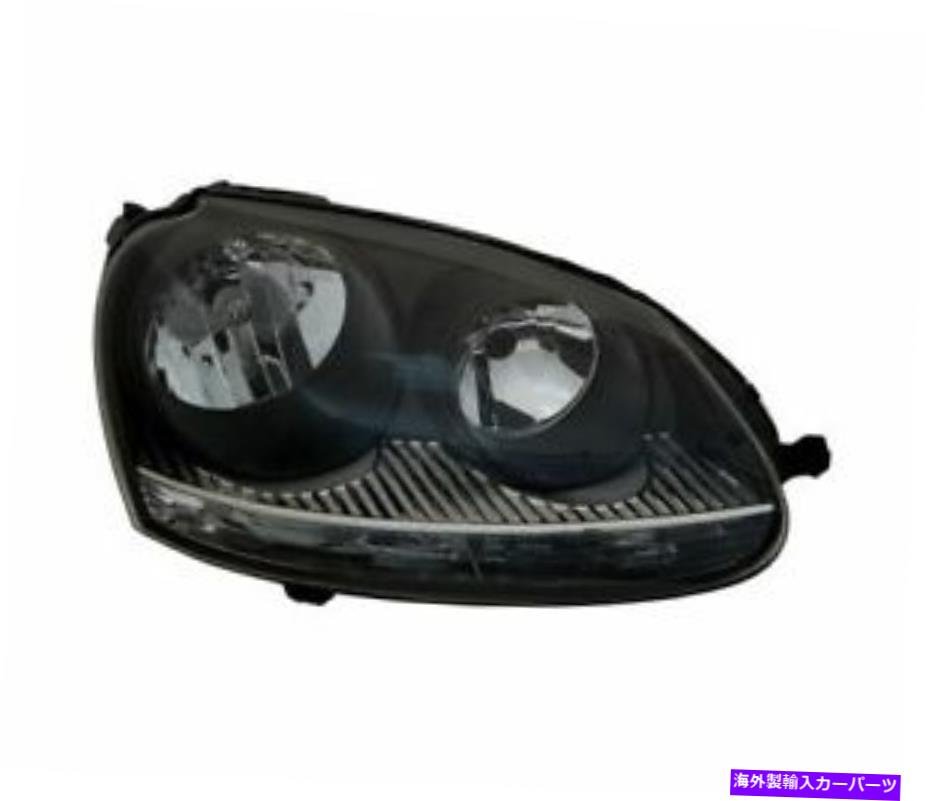 USヘッドライト VW Jetta 3 2005-2010 Black VP694P右ヘッドライトRHT VW JETTA 3 2005-2010 BLACK VP694P RIGHT HEADLIGHT RHT【並行輸入品】