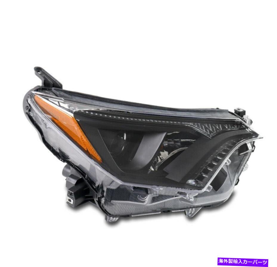 USヘッドライト 16 17 18 18トヨタRAV4ハロゲンプロジェクターヘッドライトブラック旅客右側 For 16 17 18 Toyota RAV4 Halogen Projector Headlight Black Passenger Right Side【並行輸入品】 43,202円