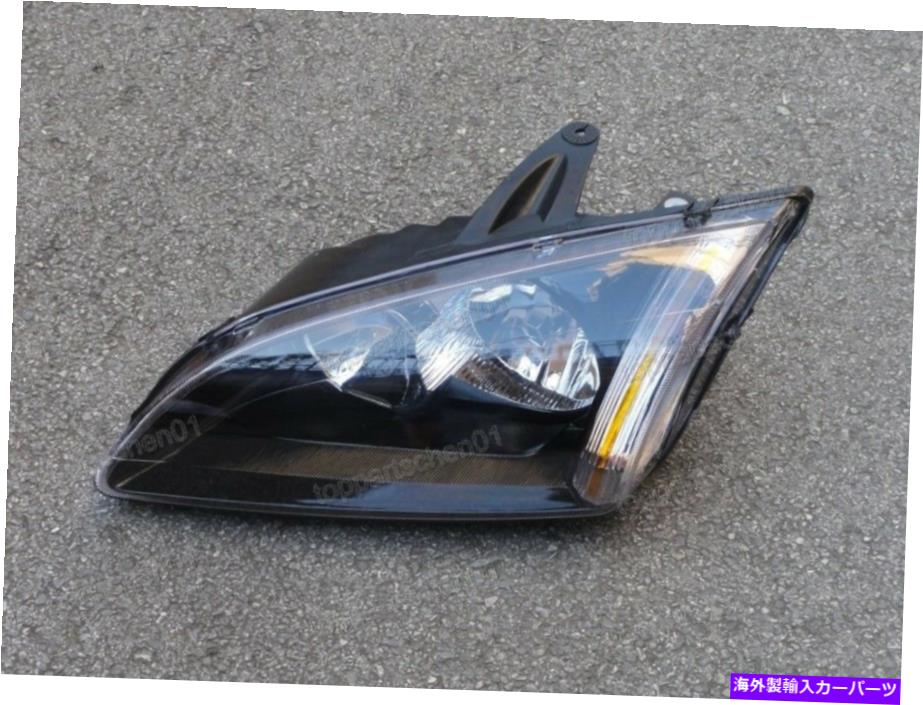 USヘッドライト フォードフォーカスのための新しい左の運転手の黒いヘッドライトヘッドランプ2005-2007 New Left Driver Side Black Headlight Head Lamp For Ford Focus 2005-2007【並行輸入品】