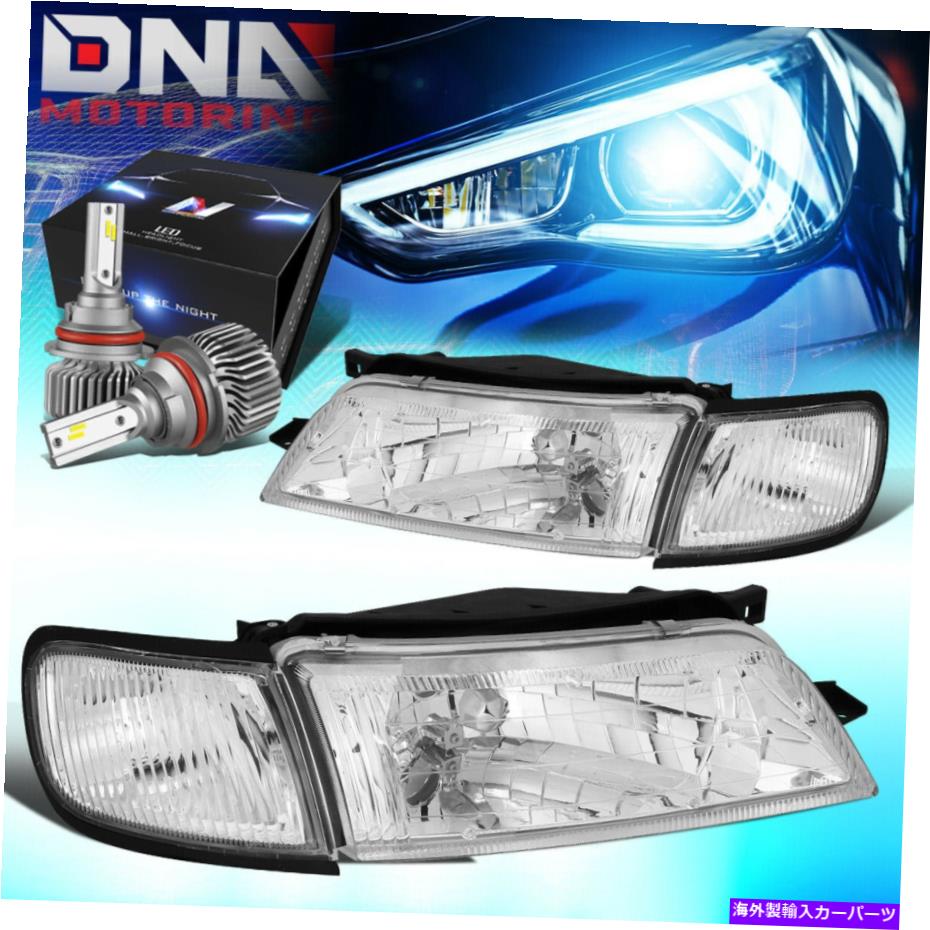 USヘッドライト 1997年 - 1999年日産マキシマOEスタイルヘッドライトランプW / LEDキットスリムスタイルクロム FOR 1997-1999 NISSAN MAXIMA OE STYLE HEADLIGHT LAMPS W/LED KIT SLIM STYLE CHROME【並行輸入品】｜Us Custom Parts Shop USDM