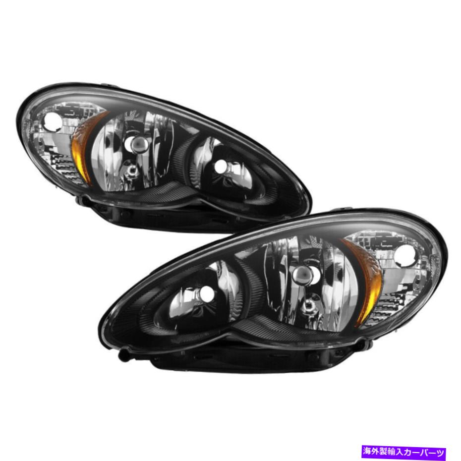 USヘッドライト 2006-2010 Chrysler PT CRUISERクラシック限定ベースツーリングブラックヘッドライト+電球 2006-2010 Chrysler PT Cruiser Classic Limited Base Touring Black Headlight +Bulb【並行輸入品】