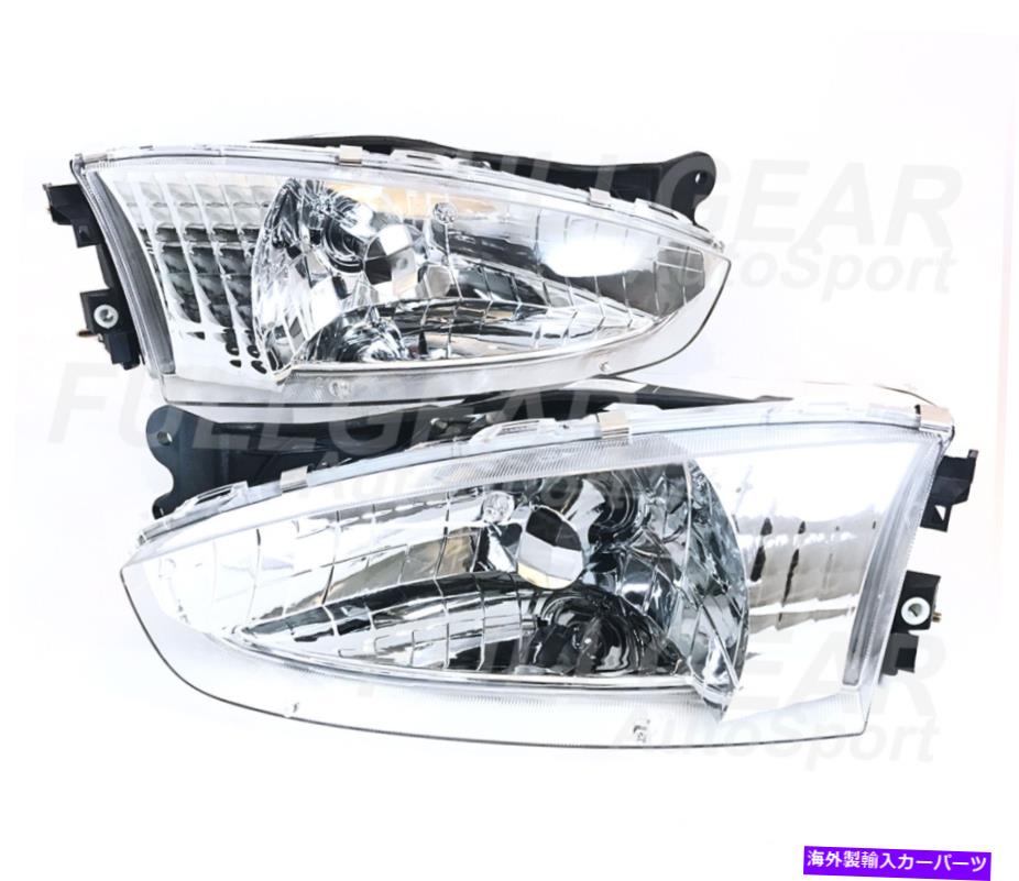 USヘッドライト ミツバシミラージュ2DR Coupe 1997-2002のためのクリアヘッドライトペアセットクリスタルユーロ CLEAR HEADLIGHT PAIR SET CRYSTAL EURO FOR MITSUBISHI MIRAGE 2DR COUPE 1997-2002【並行輸入品】 42,262円