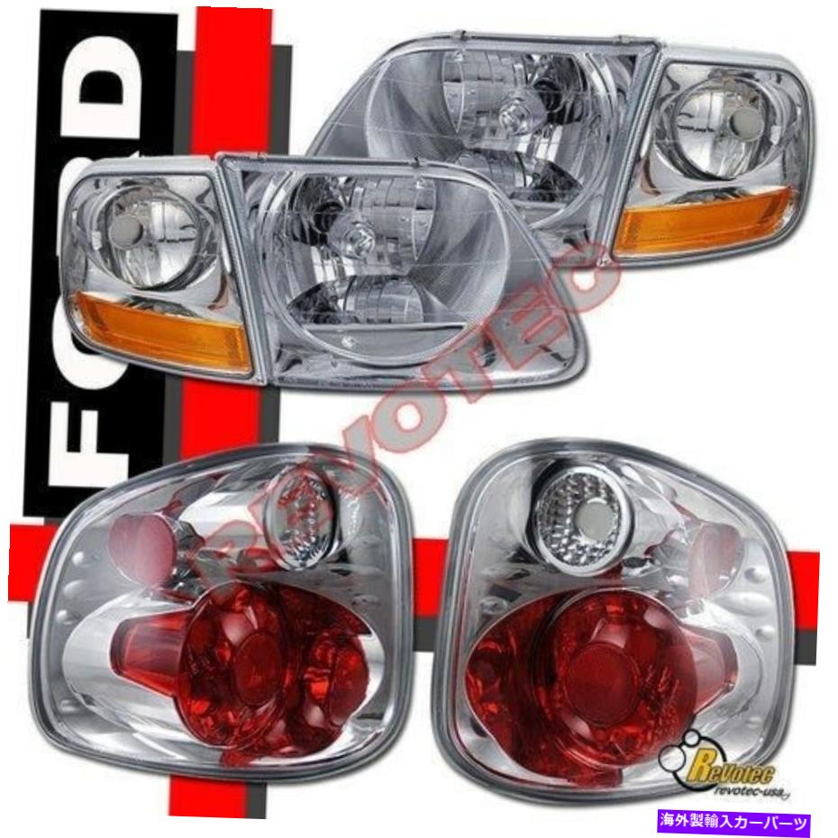 USヘッドライト 01-03フォードF150 SVTスーパー秘密ハーレーダビッドソンヘッドライトコーナー+テールライト 01-03 Ford F150 SVT Supercrew Harley Davidson Headlights Corner + Tail Lights【並行輸入品】