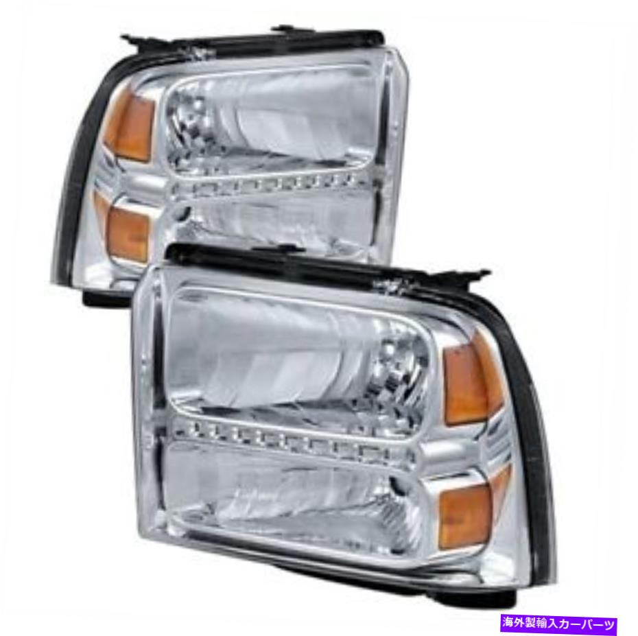 USヘッドライト xtune 9026973 05-07フォードF250 / 350/450のためのLEDクリスタルヘッドライト xTune 9026973 LED Crystal Headlights For 05-07 Ford F250/350/450 NEW【並行輸入品】