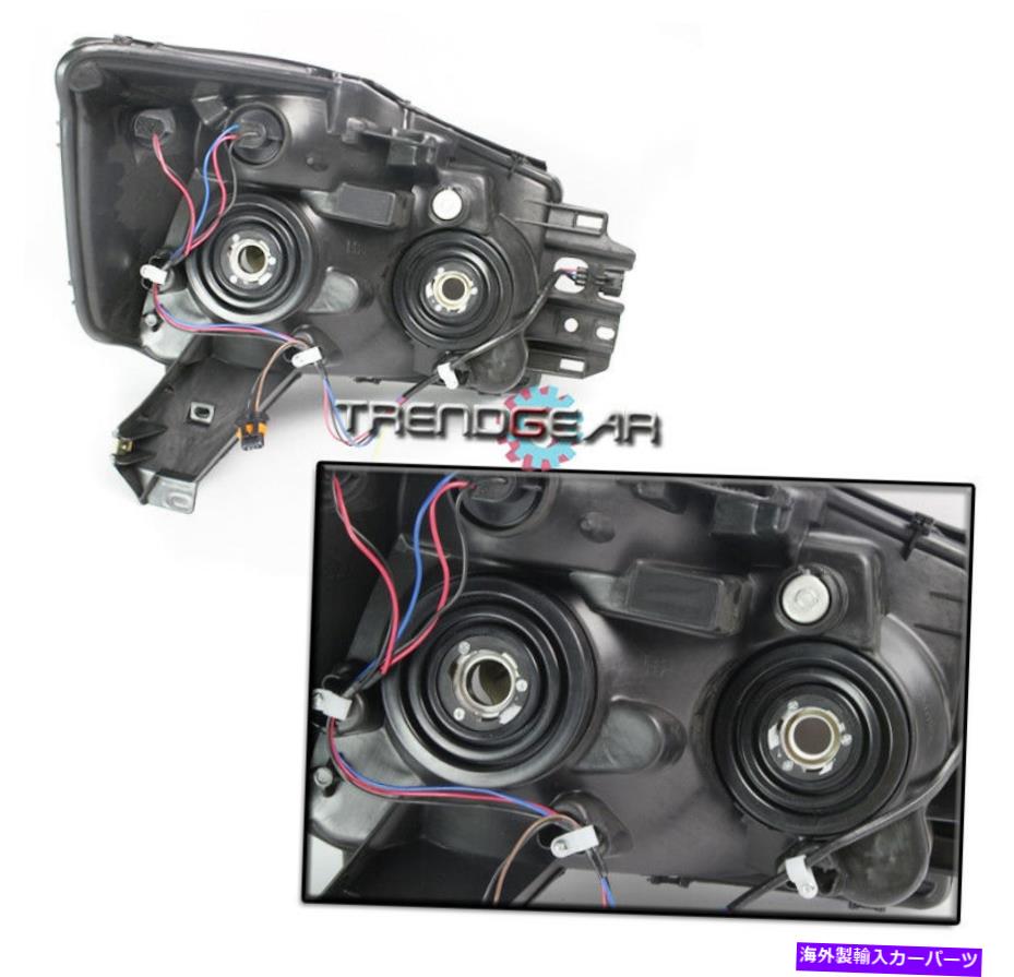 USヘッドライト Crystal Chrome / Amber Headlight W / DRL LED信号2004-2015 TITAN / 2005 + Armada CRYSTAL CHROME/AMBER HEADLIGHT W/DRL LED SIGNAL FOR 2004-2015 TITAN/2005+ ARMADA【並行輸入品】