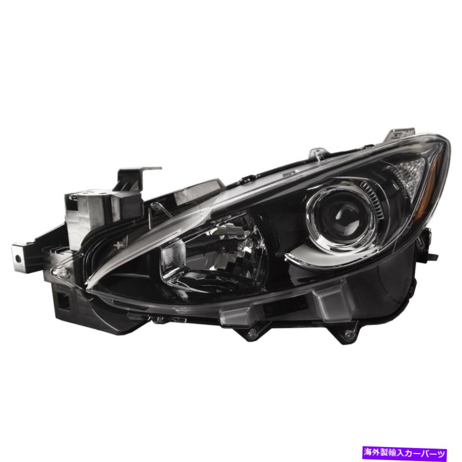 USヘッドライト 左運転側ハロゲンヘッドライトCapa Cert 2014-2016マツダ3セダン/ 5Door Left Driver Side Halogen Headlight CAPA Cert Fits 2014-2016 Mazda 3 Sedan/5door【並行輸入品】