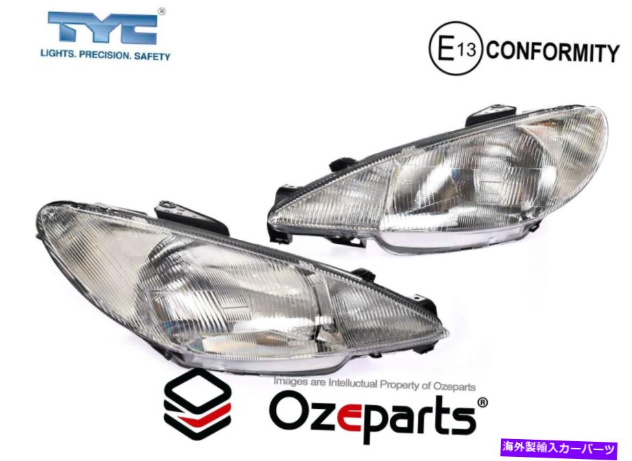 USヘッドライト Peugeot 206シリーズ3/5 Dr Hatch 1999~2003のためのペアLH + RHヘッドライトランプの設定 Set Pair LH+RH Head Light Lamp For Peugeot 206 Series 3/5 Dr Hatch 1999~2003【並行輸入品】