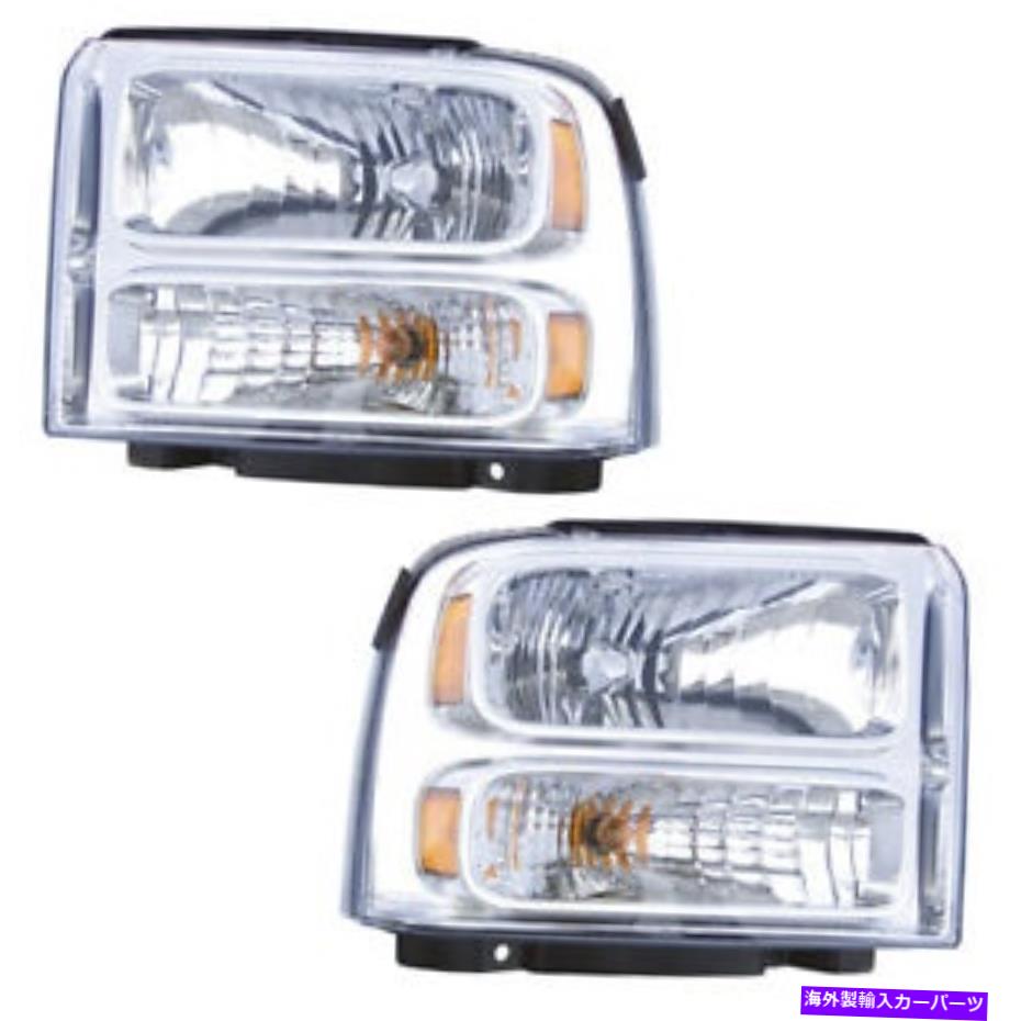 USヘッドライト ヘッドライトフロントランプペア05-07フォードスーパーデューティ/エクスカーション左右 Headlights Front Lamps Pair Set for 05-07 Ford Super Duty/Excursion Left & Right【並行輸入品】｜Us Custom Parts Shop USDM