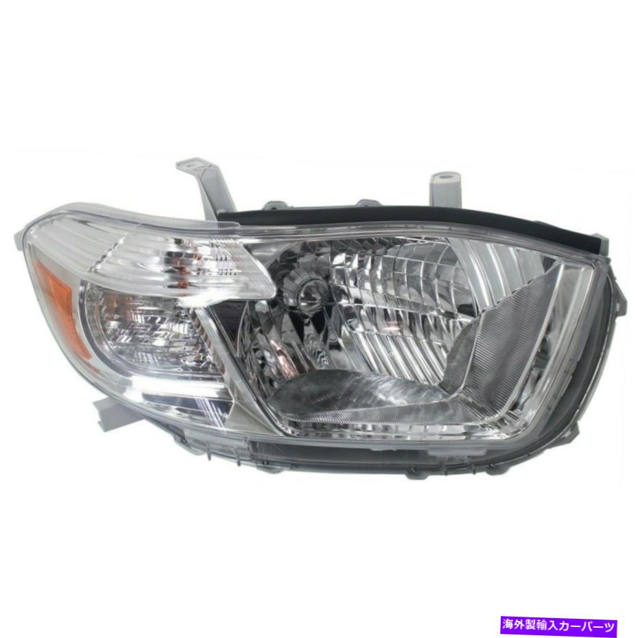 USヘッドライト 右RHヘッドランプアセンブリベース/リミテッド/ SE FITS 2008 2009 2010トヨタハイランダ Right RH Headlamp Assembly Base/Limited/SE fits 2008 2009 2010 Toyota Highlander【並行輸入品】