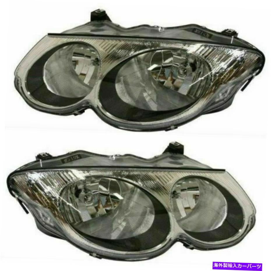 USヘッドライト Chrysler 300mのヘッドライトハロゲンw / oレベル右右ペアセットのためのフィット P. FITS FOR CHRYSLER 300M HEADLIGHT HALOGEN W/O LEVEL RIGHT & LEFT PAIR SET【並行輸入品】