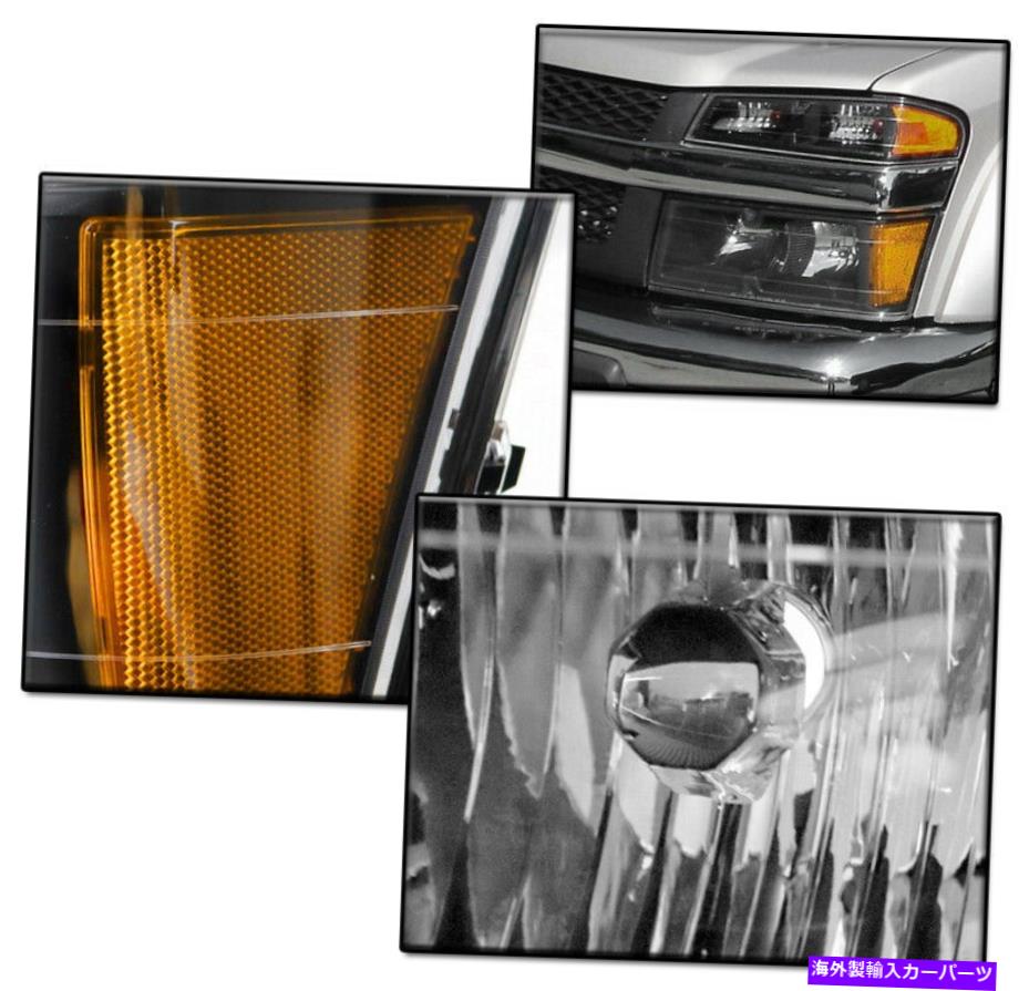 USヘッドライト 2004-2012シボレーコロラド/ GMCキャニオンヘッドライト+青色LEDシグナルDRL w / 6k HID FOR 2004-2012 CHEVY COLORADO/GMC CANYON HEADLIGHTS +BLUE LED SIGNAL DRL W/6K HID【並行輸入品】