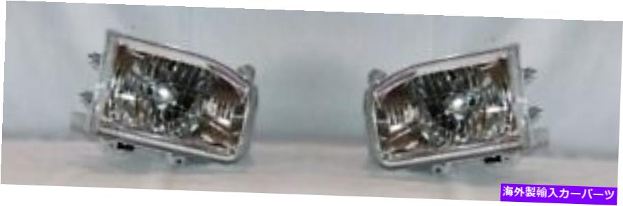 USヘッドライト 1999年から2004年日産のPathfinderの右+左側のヘッドライトペア（から：12/1998） Right + Left Side Headlight PAIR For 1999-2004 Nissan Pathfinder (From: 12/1998)【並行輸入品】