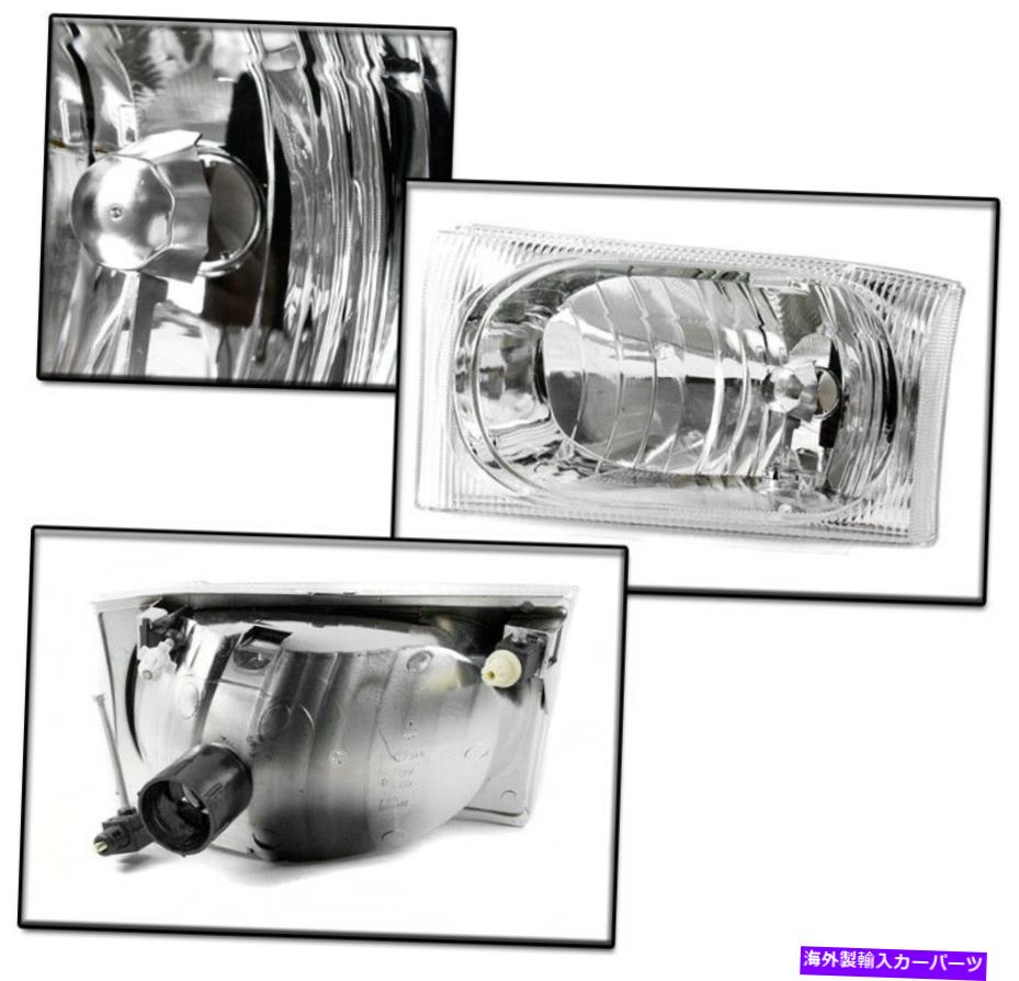 USヘッドライト 1999-2004フォードF-250 F-350 F450 F550スーパーデューティクロムヘッドライト+ LEDバンパーDRL 1999-2004 FORD F-250 F-350 F450 F550 SUPER DUTY CHROME HEADLIGHT +LED BUMPER DRL【並行輸入品】