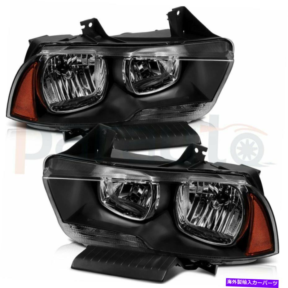 USヘッドライト 2011 - 2014年のドッジチャージャーヘッドランプアセンブリライトペアの交換のためのヘッドライト Headlights For 2011-2014 Dodge Charger Headlamps Assembly Light Pair Replacement【並行輸入品】